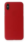 Mey İthalat®  iPhone XS Max Kılıf PP Ultra İnce Kapak - Kırmızı