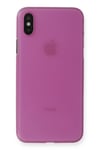 Mey İthalat®  iPhone XS Max Kılıf PP Ultra İnce Kapak - Pembe