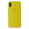 Mey İthalat®  iPhone XS Max Kılıf PP Ultra İnce Kapak - Sarı