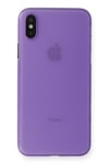 Mey İthalat®  iPhone XS Max Kılıf PP Ultra İnce Kapak - Mor