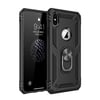 Mey İthalat®  iPhone XS Max Kılıf Sofya Yüzüklü Silikon Kapak - Siyah