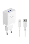 Mey İthalat®  JK77 12W + PX17 1M 2.4A Usb to Lightning Kablolu PD Şarj Cihazı