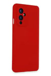 Mey İthalat®  One Plus 9 Kılıf Nano içi Kadife Silikon - Kırmızı