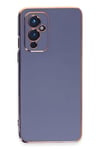 Mey İthalat®  One Plus 9 Kılıf Volet Silikon - Mavi