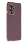 Mey İthalat®  One Plus 9 Kılıf Volet Silikon - Mor