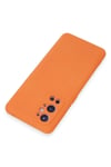 Mey İthalat®  One Plus 9 Pro Kılıf Nano içi Kadife Silikon - Turuncu