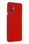 Mey İthalat®  One Plus 9 Pro Kılıf Nano içi Kadife Silikon - Kırmızı
