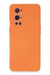 Mey İthalat®  One Plus 9 Pro Kılıf Nano içi Kadife Silikon - Turuncu