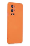 Mey İthalat®  One Plus 9 Pro Kılıf Nano içi Kadife Silikon - Turuncu