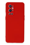 Mey İthalat®  One Plus 9 Pro Kılıf Nano içi Kadife Silikon - Kırmızı