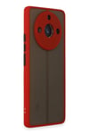 Mey İthalat®  Realme 11 Pro Kılıf Montreal Silikon Kapak - Kırmızı