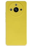 Mey İthalat®  Realme 11 Pro Kılıf Nano içi Kadife Silikon - Sarı