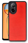 Mey İthalat®  Realme 12 Lite Kılıf Aras Deri Kapak - Kırmızı