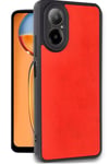 Mey İthalat®  Realme 12 Lite Kılıf Aras Deri Kapak - Kırmızı