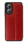 Mey İthalat®  Realme 12 Lite Kılıf Flip Cover - Kırmızı