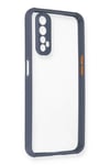 Mey İthalat®  Realme 7 Kılıf Miami Şeffaf Silikon - Gri
