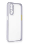 Mey İthalat®  Realme 7 Kılıf Miami Şeffaf Silikon - Lila