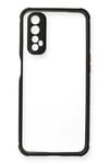 Mey İthalat®  Realme 7 Kılıf Miami Şeffaf Silikon - Siyah