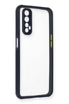 Mey İthalat®  Realme 7 Kılıf Miami Şeffaf Silikon - Lacivert