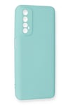 Mey İthalat®  Realme 7 Kılıf Nano içi Kadife Silikon - Turkuaz