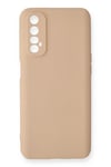 Mey İthalat®  Realme 7 Kılıf Nano içi Kadife Silikon - Pudra