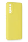 Mey İthalat®  Realme 7 Kılıf Nano içi Kadife Silikon - Sarı
