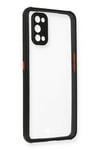 Mey İthalat®  Realme 7 Pro Kılıf Miami Şeffaf Silikon - Siyah
