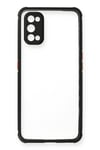 Mey İthalat®  Realme 7 Pro Kılıf Miami Şeffaf Silikon - Siyah