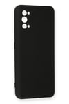 Mey İthalat®  Realme 7 Pro Kılıf Nano içi Kadife Silikon - Siyah