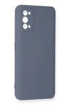 Mey İthalat®  Realme 7 Pro Kılıf Nano içi Kadife Silikon - Gri