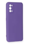 Mey İthalat®  Realme 7 Pro Kılıf Nano içi Kadife Silikon - Mor