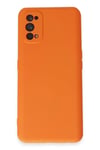 Mey İthalat®  Realme 7 Pro Kılıf Nano içi Kadife Silikon - Turuncu