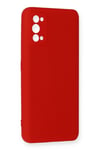 Mey İthalat®  Realme 7 Pro Kılıf Nano içi Kadife Silikon - Kırmızı