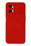 Mey İthalat®  Realme 9i 4G Kılıf Nano içi Kadife Silikon - Kırmızı