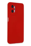Mey İthalat®  Realme 9i 4G Kılıf Nano içi Kadife Silikon - Kırmızı