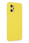 Mey İthalat®  Realme 9i 4G Kılıf Nano içi Kadife Silikon - Sarı