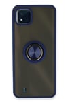 Mey İthalat®  Realme C11 2021 Kılıf Montreal Yüzüklü Silikon Kapak - Lacivert