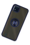 Mey İthalat®  Realme C11 2021 Kılıf Montreal Yüzüklü Silikon Kapak - Lacivert