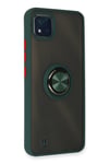Mey İthalat®  Realme C11 2021 Kılıf Montreal Yüzüklü Silikon Kapak - Yeşil