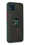 Mey İthalat®  Realme C11 2021 Kılıf Montreal Yüzüklü Silikon Kapak - Yeşil