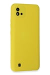 Mey İthalat®  Realme C11 2021 Kılıf Nano içi Kadife Silikon - Sarı