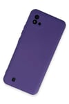 Mey İthalat®  Realme C11 2021 Kılıf Nano içi Kadife Silikon - Mor