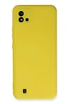 Mey İthalat®  Realme C11 2021 Kılıf Nano içi Kadife Silikon - Sarı