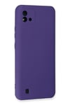 Mey İthalat®  Realme C11 2021 Kılıf Nano içi Kadife Silikon - Mor