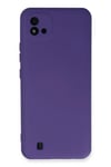 Mey İthalat®  Realme C11 2021 Kılıf Nano içi Kadife Silikon - Mor