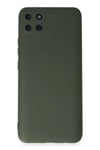 Mey İthalat®  Realme C11 Kılıf Nano içi Kadife Silikon - Koyu Yeşil