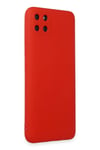 Mey İthalat®  Realme C11 Kılıf Nano içi Kadife Silikon - Kırmızı