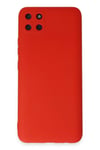 Mey İthalat®  Realme C11 Kılıf Nano içi Kadife Silikon - Kırmızı