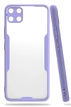 Mey İthalat®  Realme C15 Kılıf Platin Silikon - Lila