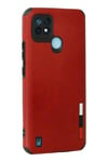 Mey İthalat®  Realme C21 Kılıf Loop Deri Silikon - Kırmızı